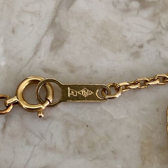 18K Yellow Gold Fancy Link 16” Chain - 3grams - Picture 10 of 11